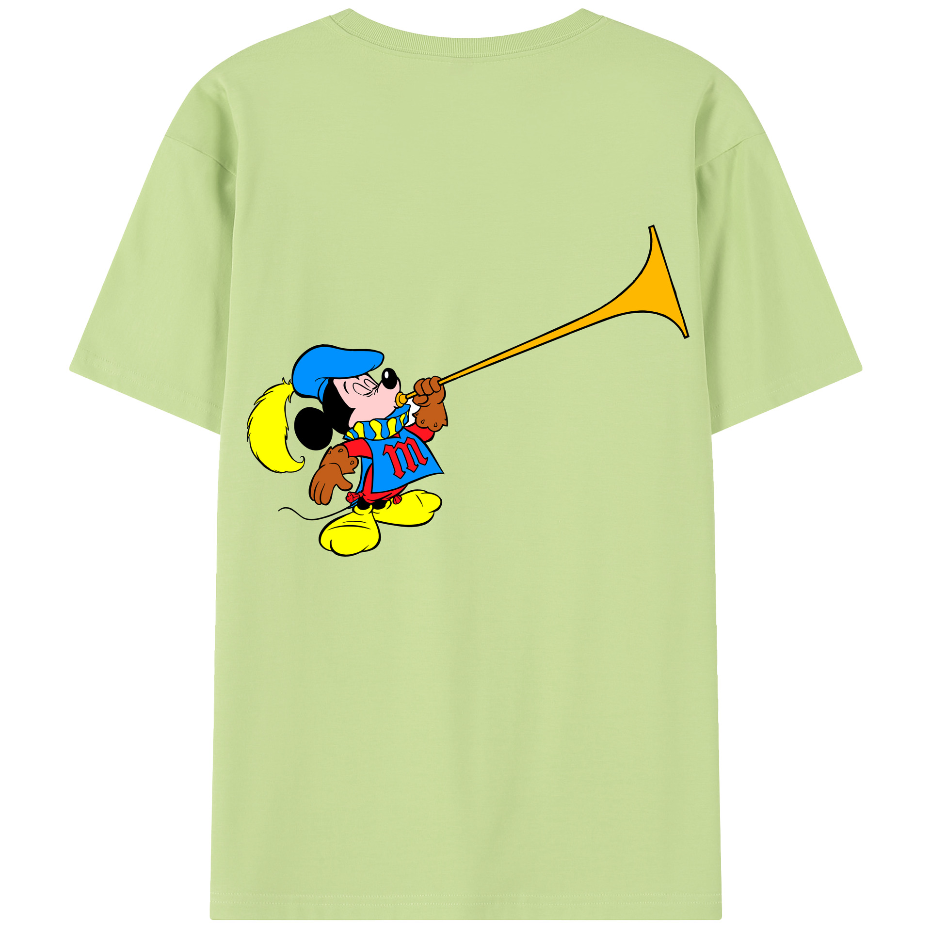 （画像用） ミッキーマウス Mickey Mouse 綿100％半袖Tシャツ（背面プリント）
